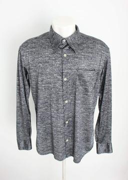 camisa diesel masculina cinza