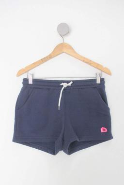 shorts bad cat feminino azul com bordado