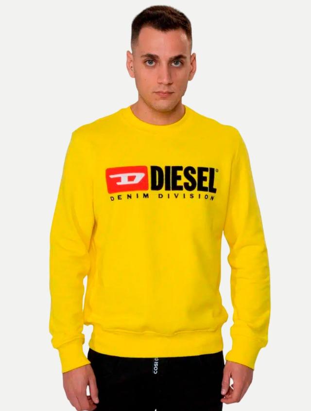 Moletom Diesel S-Ginn Div Felpa A03758 Amarelo
